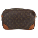 LOUIS VUITTON Monogram Compiegne 28 Clutch Bag M51845 LV Auth BA11773-2