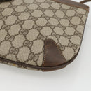 GUCCI GG Supreme Web Sherry Line Bag PVC Beige Gold 904 02 026 Auth BA11774-14
