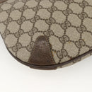 GUCCI GG Supreme Web Sherry Line Bag PVC Beige Gold 904 02 026 Auth BA11774-15