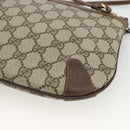 GUCCI GG Supreme Web Sherry Line Bag PVC Beige Gold 904 02 026 Auth BA11774-16