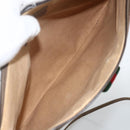 GUCCI GG Supreme Web Sherry Line Bag PVC Beige Gold 904 02 026 Auth BA11774-10