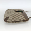 GUCCI GG Supreme Web Sherry Line Bag PVC Beige Gold 904 02 026 Auth BA11774-4