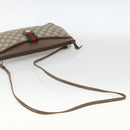 GUCCI GG Supreme Web Sherry Line Bag PVC Beige Gold 904 02 026 Auth BA11774-7