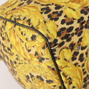 Gianni Versace Boston Bag Canvas Yellow Gold Auth BA11776A-15