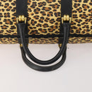 Gianni Versace Boston Bag Canvas Yellow Gold Auth BA11776A-7