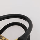 Gianni Versace Boston Bag Canvas Yellow Gold Auth BA11776A-14