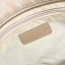 CHANEL New Travel Line Tote Bag Nylon Beige Gold CC Auth BA11779-17