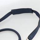 CELINE Trapeze Hand Bag Leather 2way Blue Silver Auth BA11785A-15