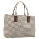 BOTTEGA VENETA Tote Bag PVC Canvas Gray Auth BA11786-1
