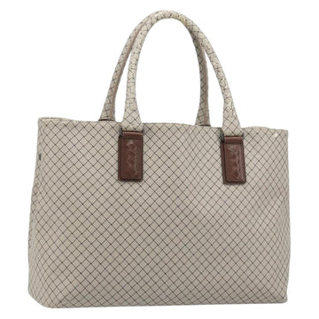 BOTTEGA VENETA Tote Bag PVC Canvas Gray Auth BA11786