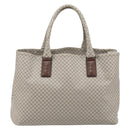 BOTTEGA VENETA Tote Bag PVC Canvas Gray Auth BA11786-3