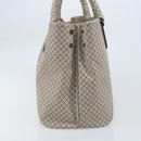 BOTTEGA VENETA Tote Bag PVC Canvas Gray Auth BA11786-5