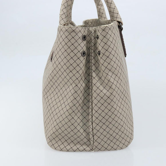 BOTTEGA VENETA Tote Bag PVC Canvas Gray Auth BA11786