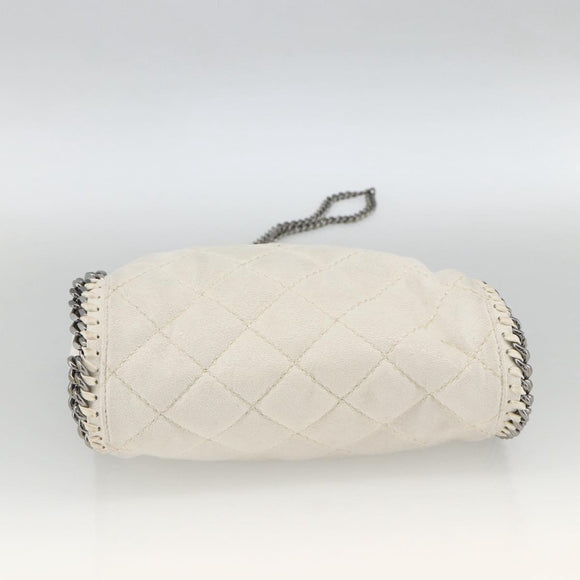 Stella MacCartney Chain Farabella Mini Bag Polyester 2way White Auth BA11787A