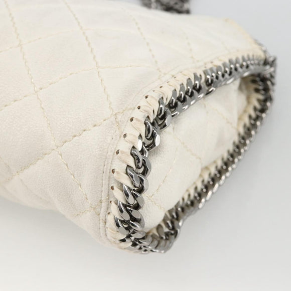 Stella MacCartney Chain Farabella Mini Bag Polyester 2way White Auth BA11787A
