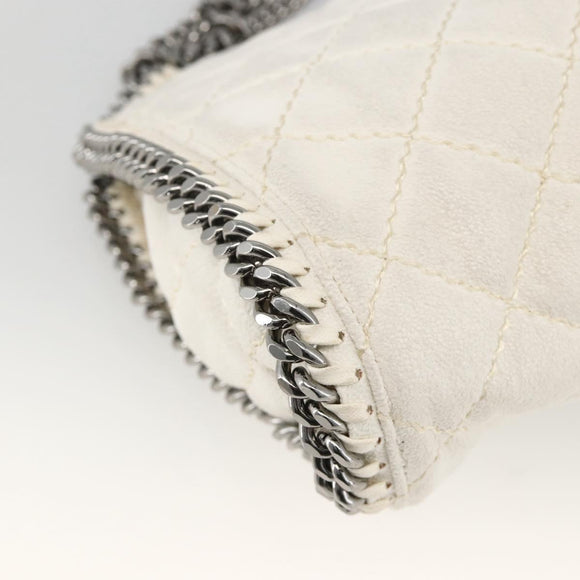 Stella MacCartney Chain Farabella Mini Bag Polyester 2way White Auth BA11787A