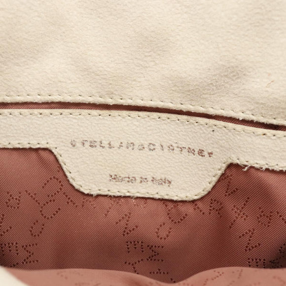 Stella MacCartney Chain Farabella Mini Bag Polyester 2way White Auth BA11787A