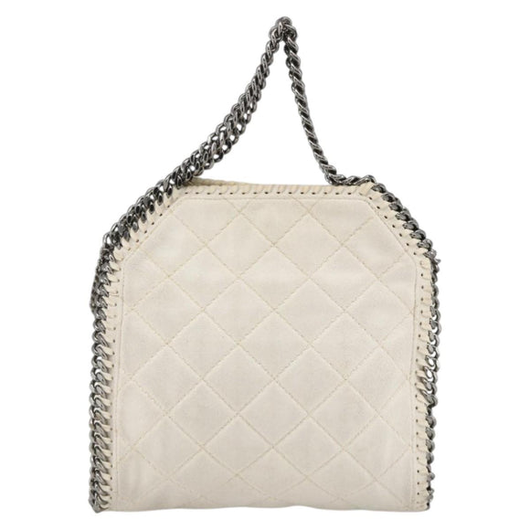 Stella MacCartney Chain Farabella Mini Bag Polyester 2way White Auth BA11787A
