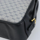 GUCCI Micro GG Supreme Hand Bag PVC Navy Gold Auth BA11789-10