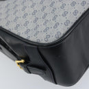 GUCCI Micro GG Supreme Hand Bag PVC Navy Gold Auth BA11789-13
