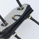 GUCCI Micro GG Supreme Hand Bag PVC Navy Gold Auth BA11789-6