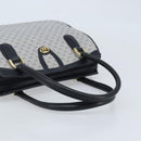 GUCCI Micro GG Supreme Hand Bag PVC Navy Gold Auth BA11789-7
