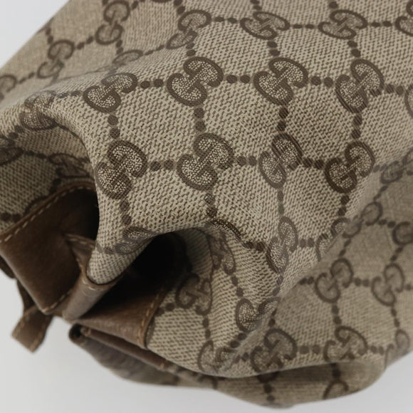 GUCCI GG Supreme Shoulder Bag PVC Beige Gold 007 37 5770 Auth BA11790
