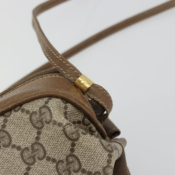 GUCCI GG Supreme Shoulder Bag PVC Beige Gold 007 37 5770 Auth BA11790