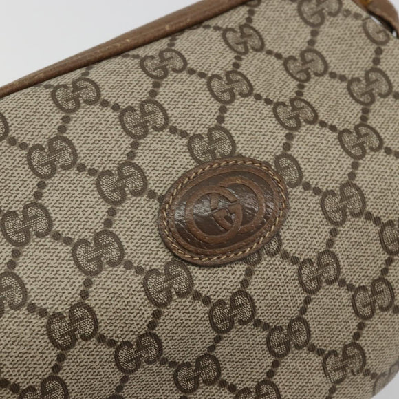 GUCCI GG Supreme Shoulder Bag PVC Beige Gold 007 37 5770 Auth BA11790