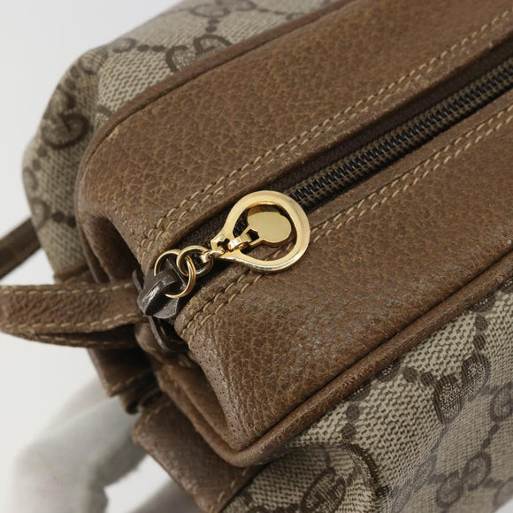 GUCCI GG Supreme Shoulder Bag PVC Beige Gold 007 37 5770 Auth BA11790