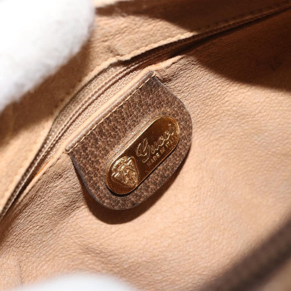 GUCCI GG Supreme Shoulder Bag PVC Beige Gold 007 37 5770 Auth BA11790