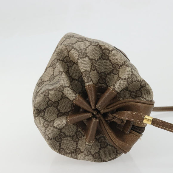 GUCCI GG Supreme Shoulder Bag PVC Beige Gold 007 37 5770 Auth BA11790