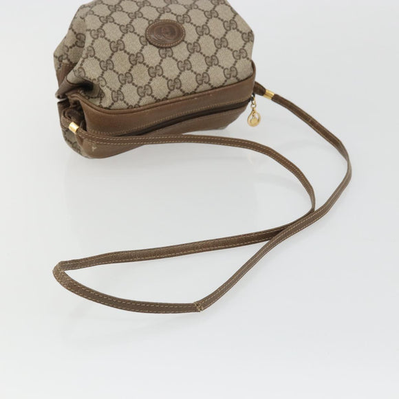 GUCCI GG Supreme Shoulder Bag PVC Beige Gold 007 37 5770 Auth BA11790