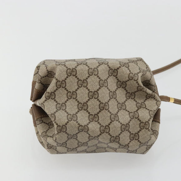 GUCCI GG Supreme Shoulder Bag PVC Beige Gold 007 37 5770 Auth BA11790