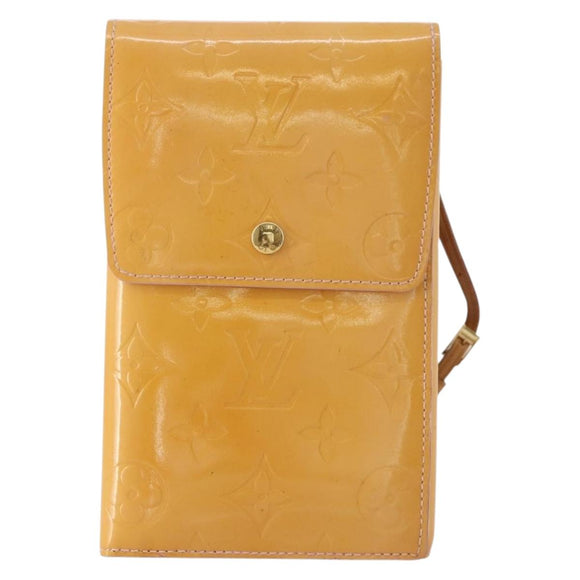 LOUIS VUITTON Monogram Vernis Walker Wallet Marshmallow Pink M91035 Auth BA11791