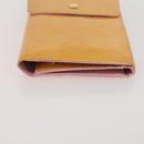 LOUIS VUITTON Monogram Vernis Walker Wallet Marshmallow Pink M91035 Auth BA11791-5
