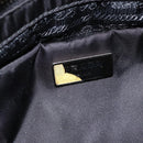 PRADA Tote Bag Nylon Black Silver Auth BA11792A-9