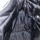 PRADA Tote Bag Nylon Black Silver Auth BA11792A-21