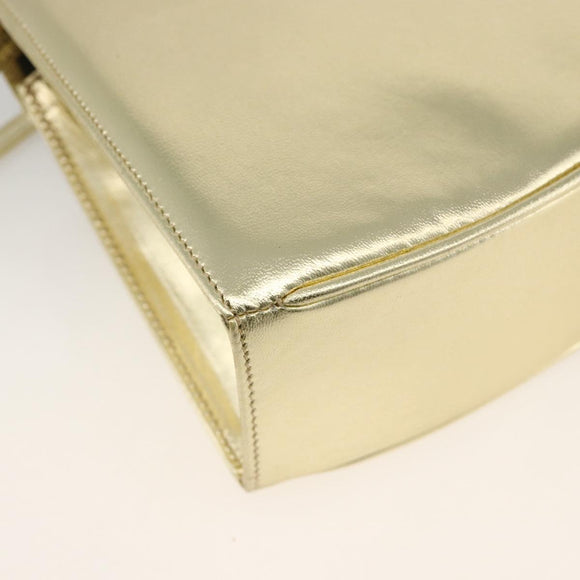 Salvatore Ferragamo Shoulder Bag Leather Gold Tone Auth BA11796A