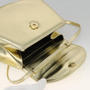 Salvatore Ferragamo Shoulder Bag Leather Gold Tone Auth BA11796A-9