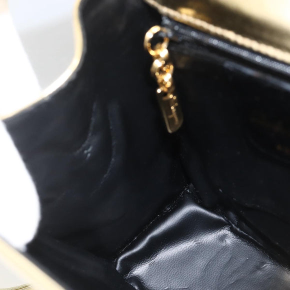 Salvatore Ferragamo Shoulder Bag Leather Gold Tone Auth BA11796A