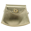 Salvatore Ferragamo Shoulder Bag Leather Gold Tone Auth BA11796A-13