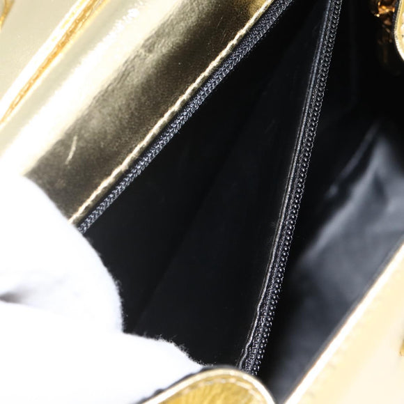 Salvatore Ferragamo Shoulder Bag Leather Gold Tone Auth BA11796A