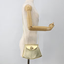 Salvatore Ferragamo Shoulder Bag Leather Gold Tone Auth BA11796A-23
