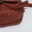 BOTTEGA VENETA INTRECCIATO Waist bag Leather Brown Auth BA118-15