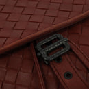 BOTTEGA VENETA INTRECCIATO Waist bag Leather Brown Auth BA118-18
