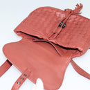 BOTTEGA VENETA INTRECCIATO Waist bag Leather Brown Auth BA118-9