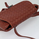 BOTTEGA VENETA INTRECCIATO Waist bag Leather Brown Auth BA118-6