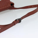 BOTTEGA VENETA INTRECCIATO Waist bag Leather Brown Auth BA118-7
