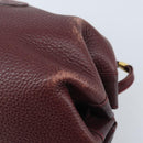 GUCCI Shoulder Bag Leather Bordeaux Gold 007 115 5770 Auth BA11806-12